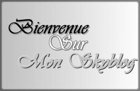 BIENVENU SUR MON BLOG